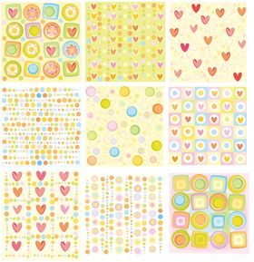 多彩花卉图案素材集合