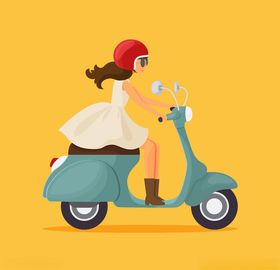 骑自行车
