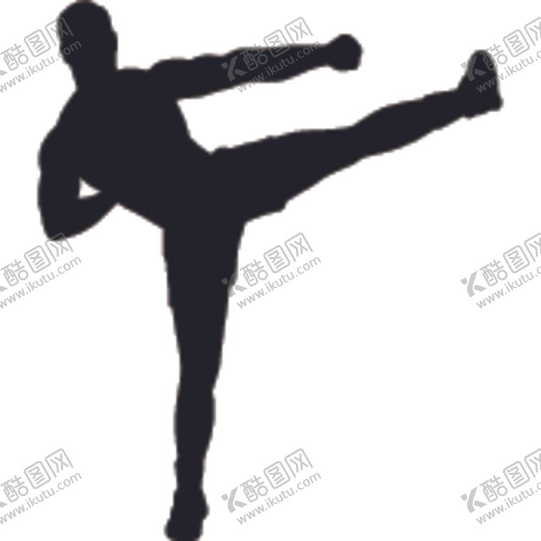 编号：40543805101947113684【酷图网】源文件下载-武术格斗剪影