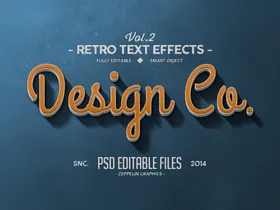 3D特效字体电影炫彩金属质感ps