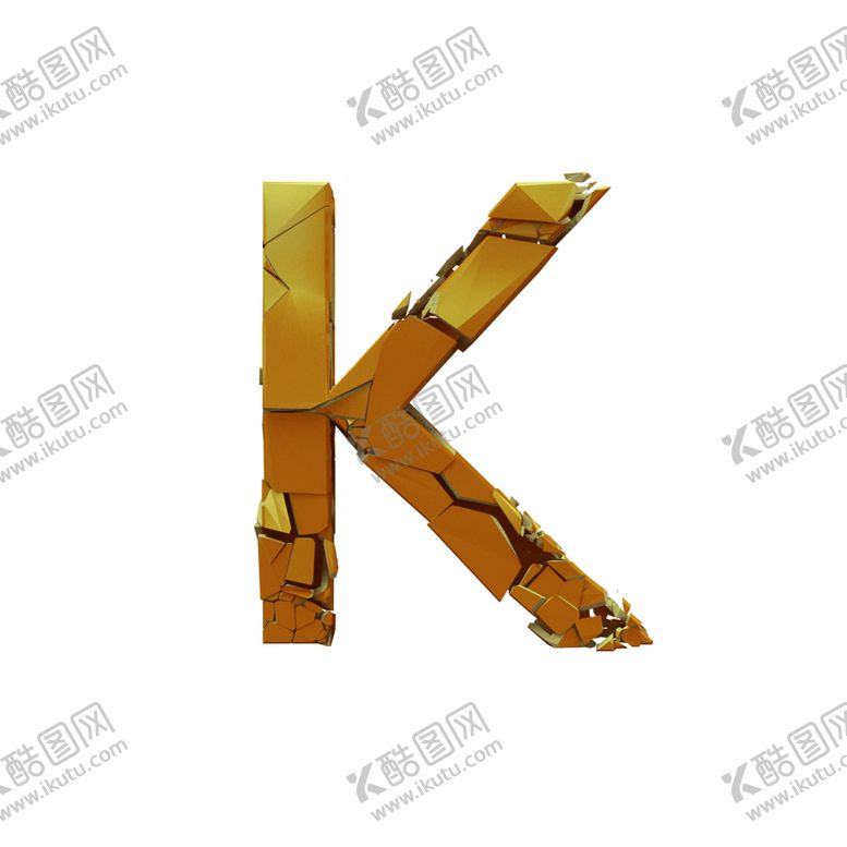 编号：95095810061846204700【酷图网】源文件下载-3D破碎立体字母