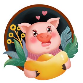 卡通猪猪气球