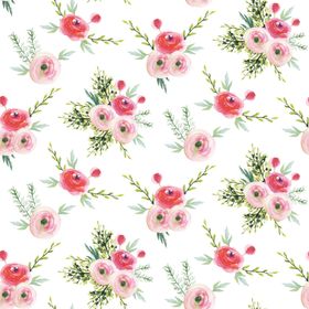 卡通手绘水彩花童装