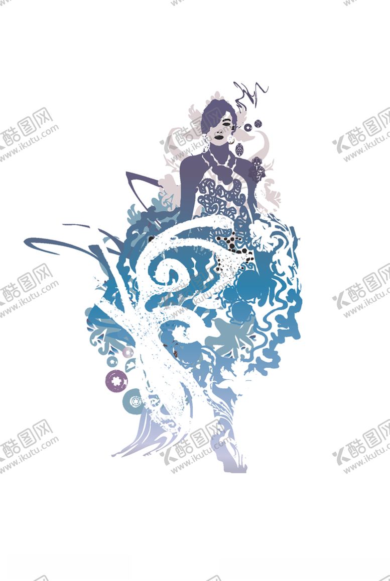 编号：83187206300906366435【酷图网】源文件下载-女装人物印花