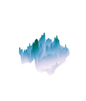 抽象山峰