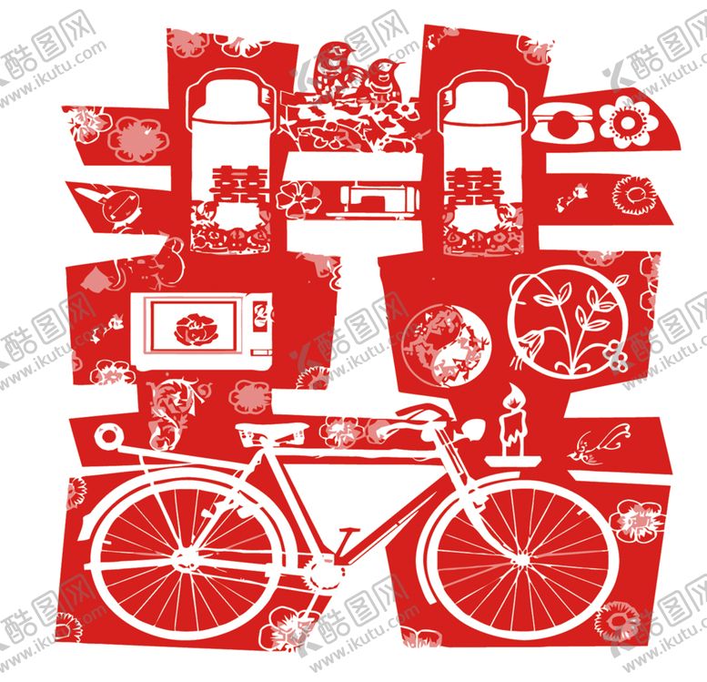 编号：54869109170611412795【酷图网】源文件下载-喜庆红双喜