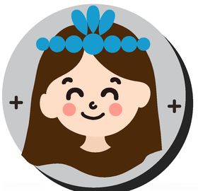 卡通女孩头像人物黑白图标办公图标网页图标