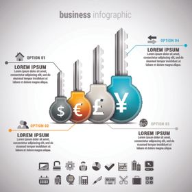 信息图表企业工业环保凝聚力
