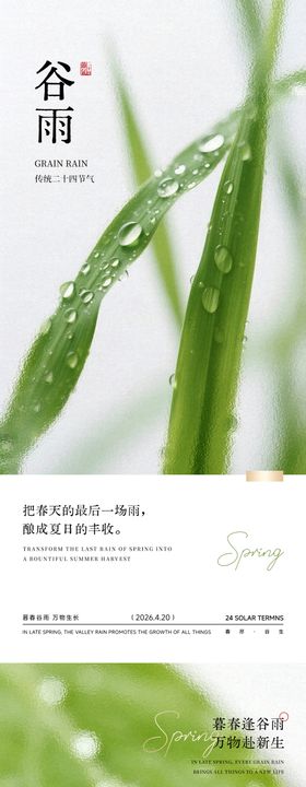 谷雨节气海报