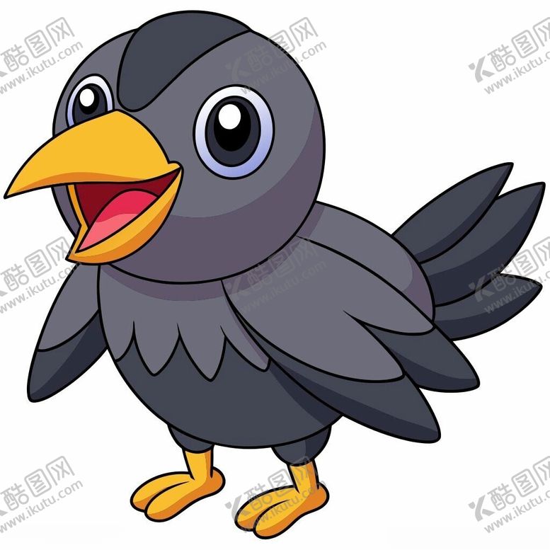 编号：50944101310811264613【酷图网】源文件下载-高兴的乌鸦