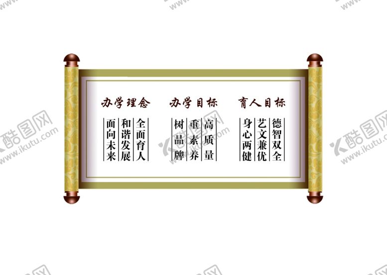 编号：61062910041056029721【酷图网】源文件下载-学校办学理念