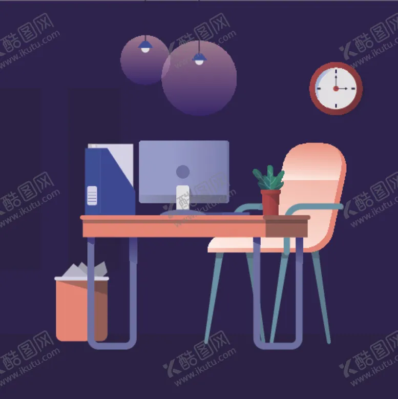 编号：35700606271501318803【酷图网】源文件下载-高端商务办公扁平化矢量插画