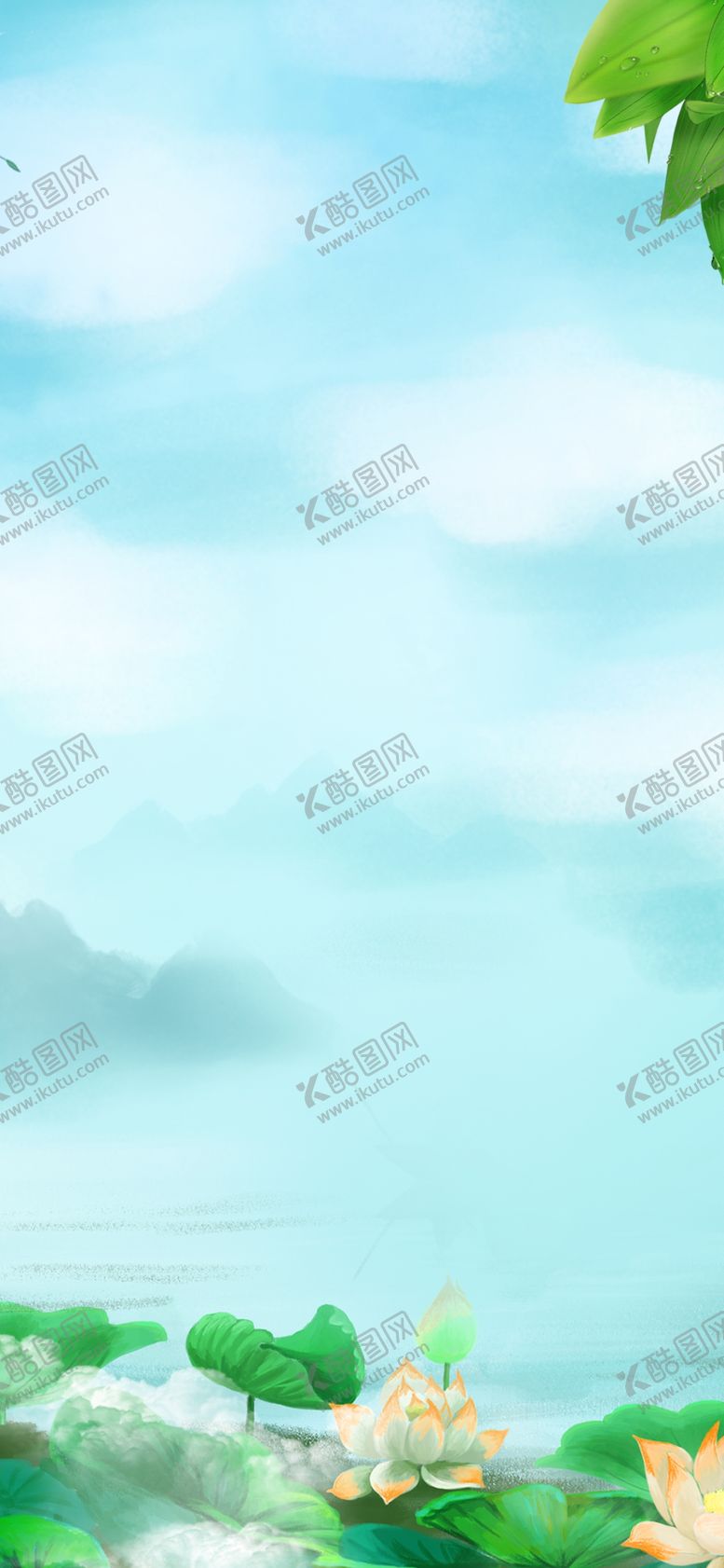 编号：49450211172018495013【酷图网】源文件下载-荷花背景