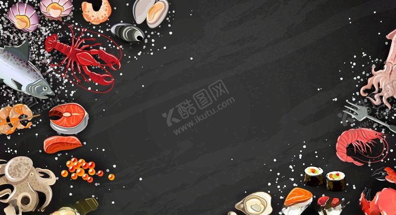 编号：12632207132224205767【酷图网】源文件下载-手绘食物背景