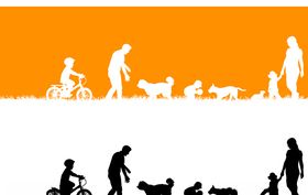 人和狗生活剪影