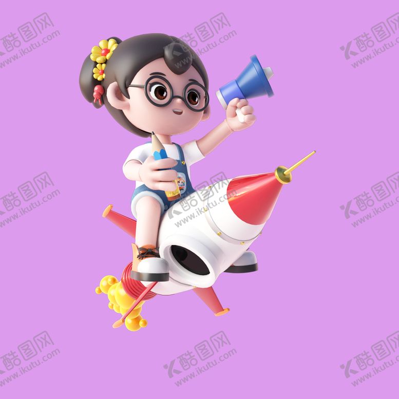 编号：69074809300030332147【酷图网】源文件下载-3D动画女孩