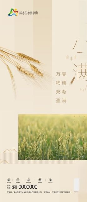 小满节日单图二十四节气地产