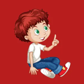 手绘儿童男孩卡通卡通