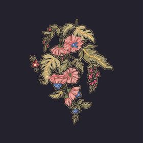 玫瑰花蝴蝶花匹装乱花