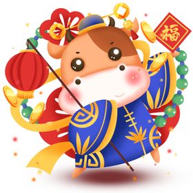卡通牛