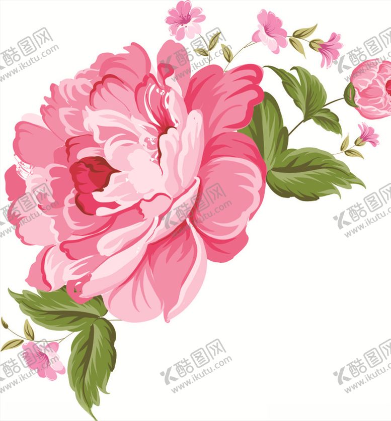 编号：48780907131836023465【酷图网】源文件下载-手绘红色花朵