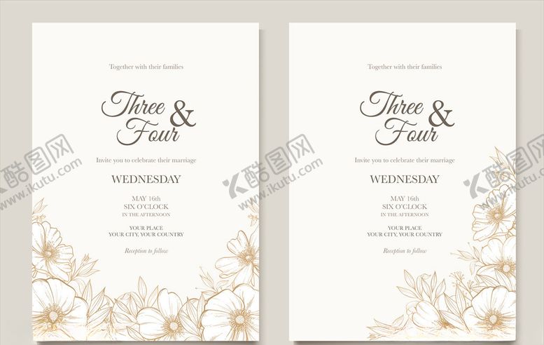 编号：24778910290000477604【酷图网】源文件下载-花卉邀请函