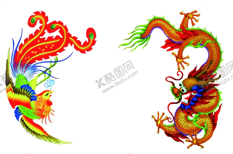 编号：53480509111831565742【酷图网】源文件下载-古装龙凤素材图片
