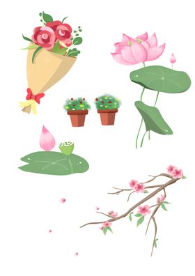 鲜花素材