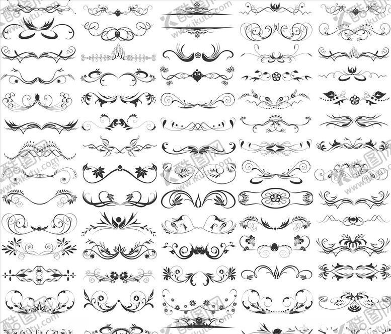 编号：56522609222321206290【酷图网】源文件下载-矢量花纹花边