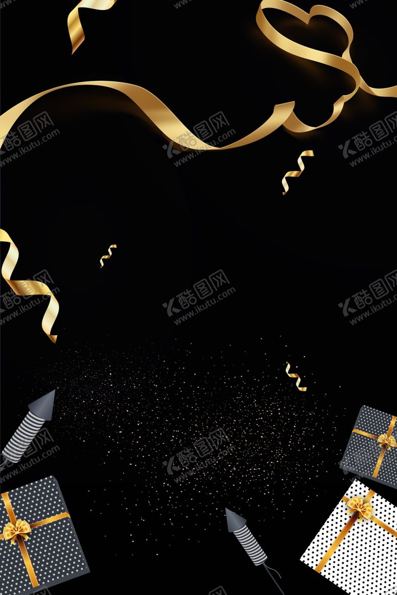 编号：17977707070646414215【酷图网】源文件下载-黑金大气背景