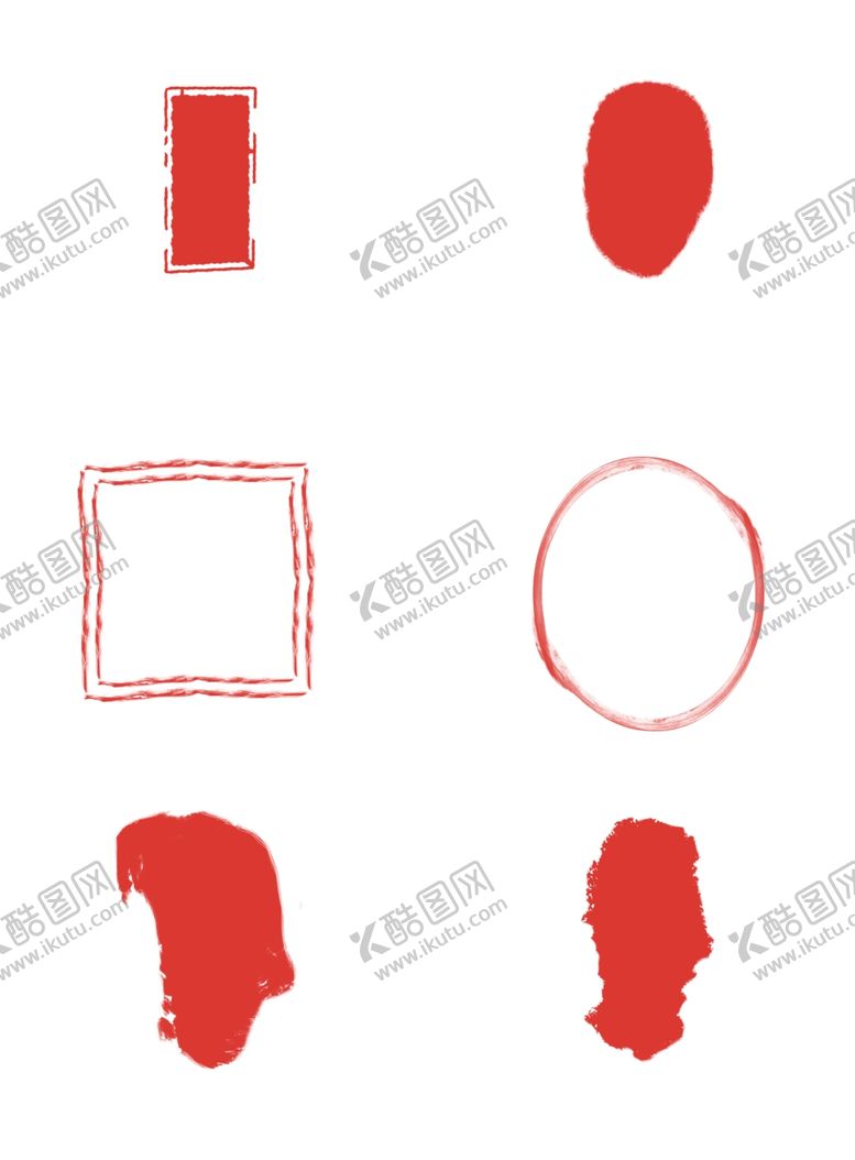 编号：39726101131201245348【酷图网】源文件下载-红色印章印章边框元素