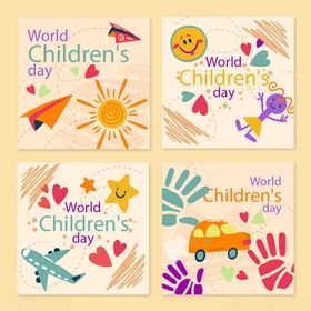 儿童节贺卡设计素材