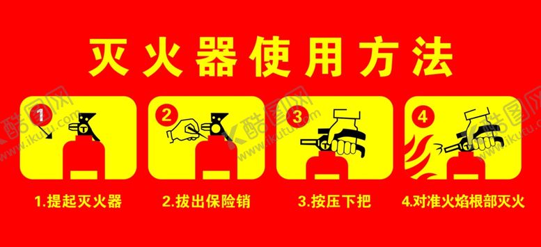 编号：30068601201119281446【酷图网】源文件下载-灭火器使用方法