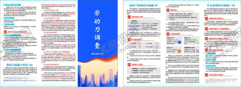 编号：68359504061147007928【酷图网】源文件下载-劳动力调查折页