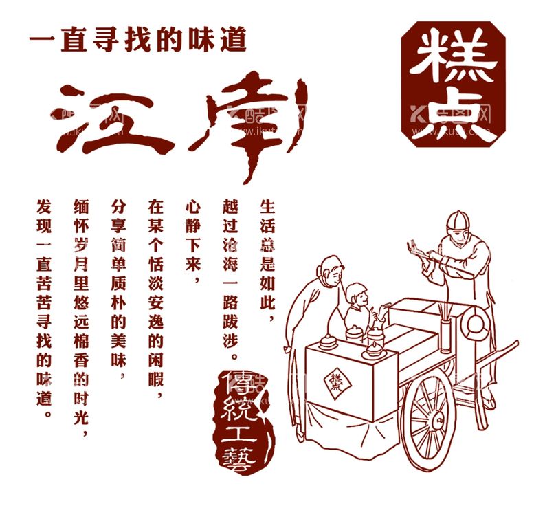 编号：38089603171948227168【酷图网】源文件下载-江南糕点实木雕刻图