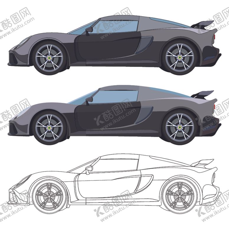 编号：36142810102339226379【酷图网】源文件下载-扁平汽车