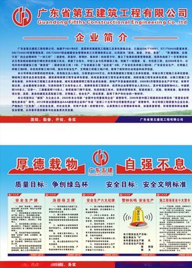 公司简介展板