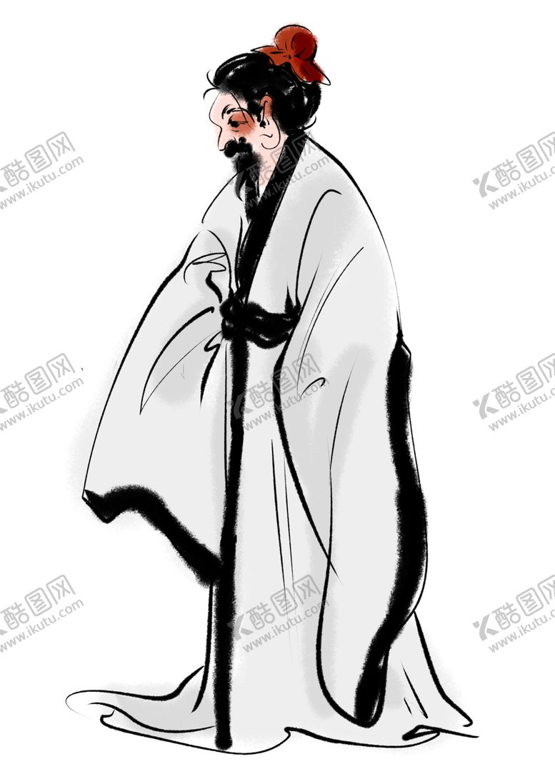 编号：45371509202244299195【酷图网】源文件下载-国学人物插画