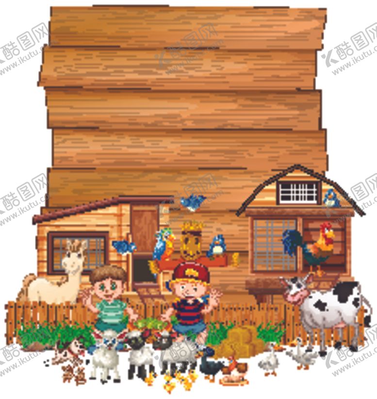 编号：60613510161333413756【酷图网】源文件下载-卡通农场
