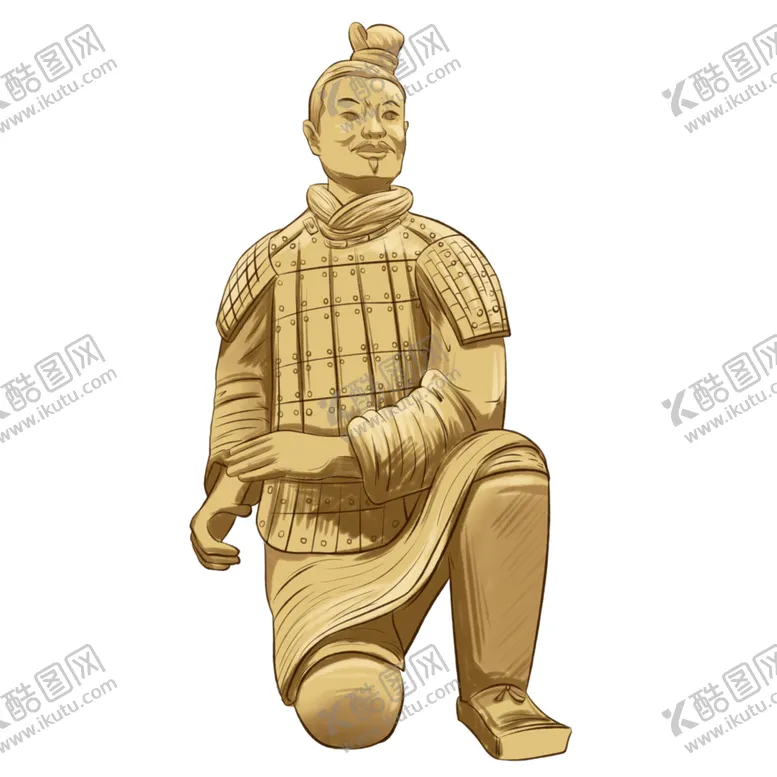 编号：16416502190532361315【酷图网】源文件下载-兵马俑插画