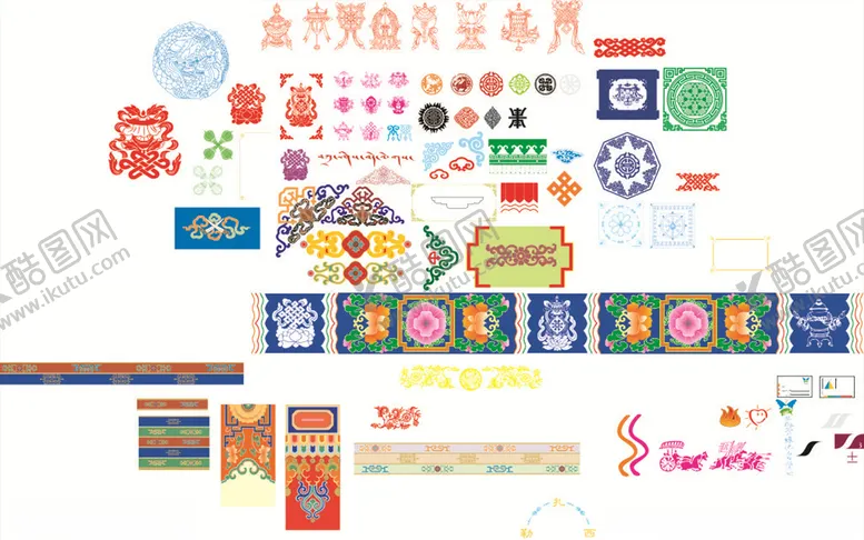 编号：47237006251833343177【酷图网】源文件下载-藏式边框花纹
