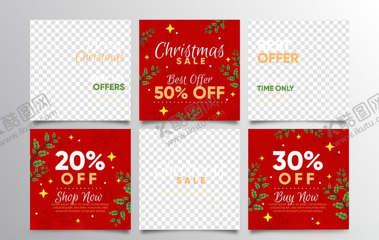 编号：93776009211735158186【酷图网】源文件下载-圣诞节促销卡片