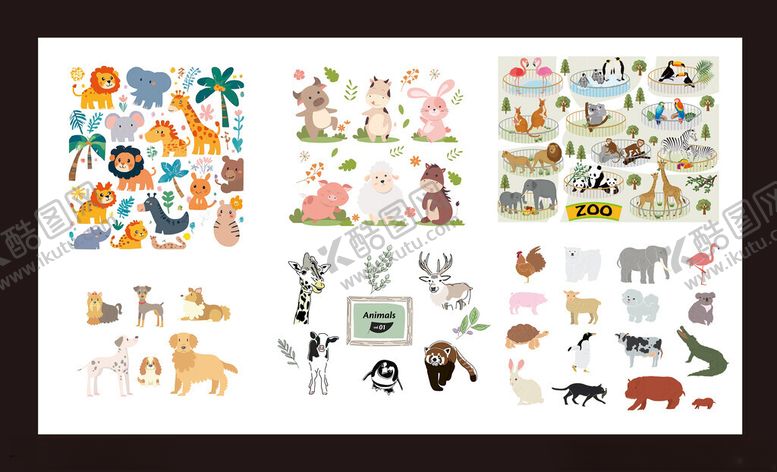 编号：98897609162334037521【酷图网】源文件下载-卡通动物