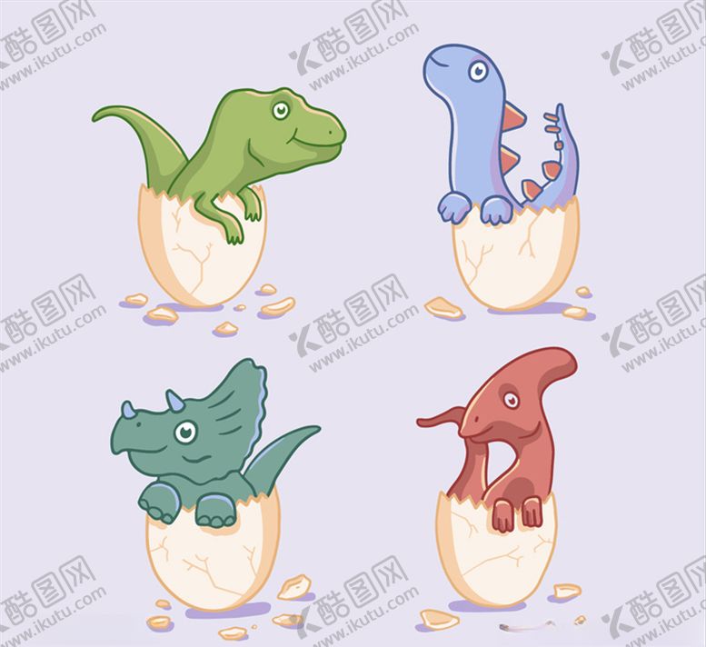 编号：34700409211620509764【酷图网】源文件下载-破壳而出的恐龙