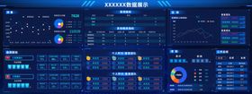 科技感数据分析数据可视平台大屏