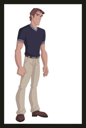 手绘男人男孩动画卡通动画