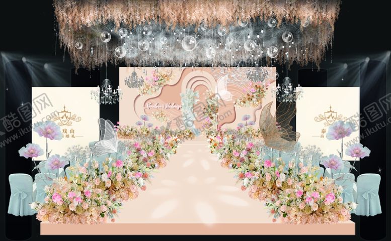 编号：36302604071729098585【酷图网】源文件下载-梦幻浪漫婚礼现场布置
