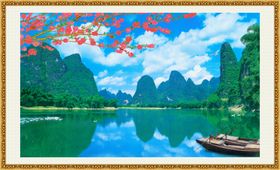 江河锦绣秀丽河山画家装