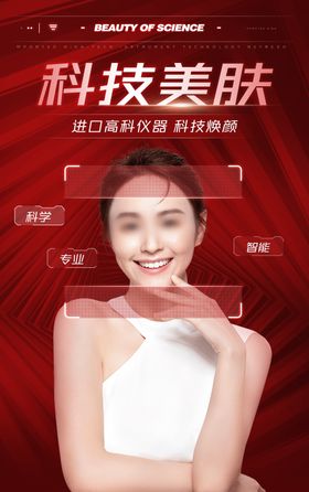 科技美肤海报