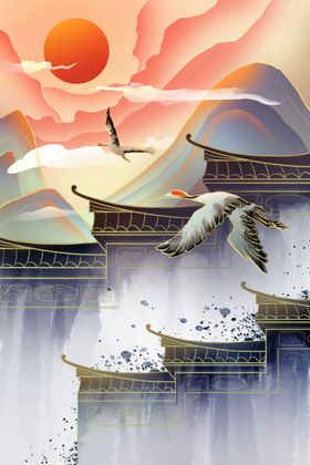 中国风海报潮来袭潮背景潮广告